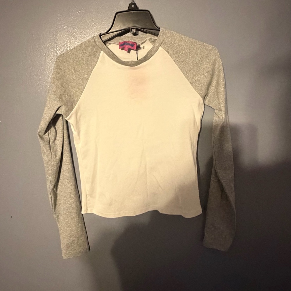 Edikted Colorblock Raglan Long Sleeve Top – Size Medium